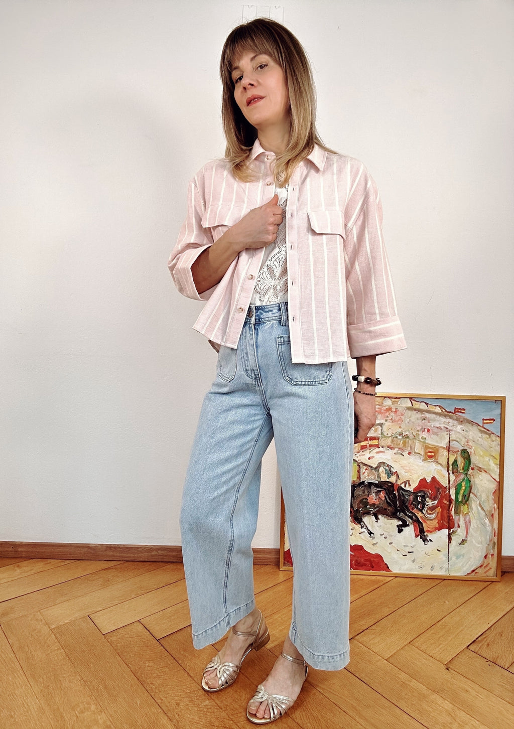 Chemise Nova rose poudre