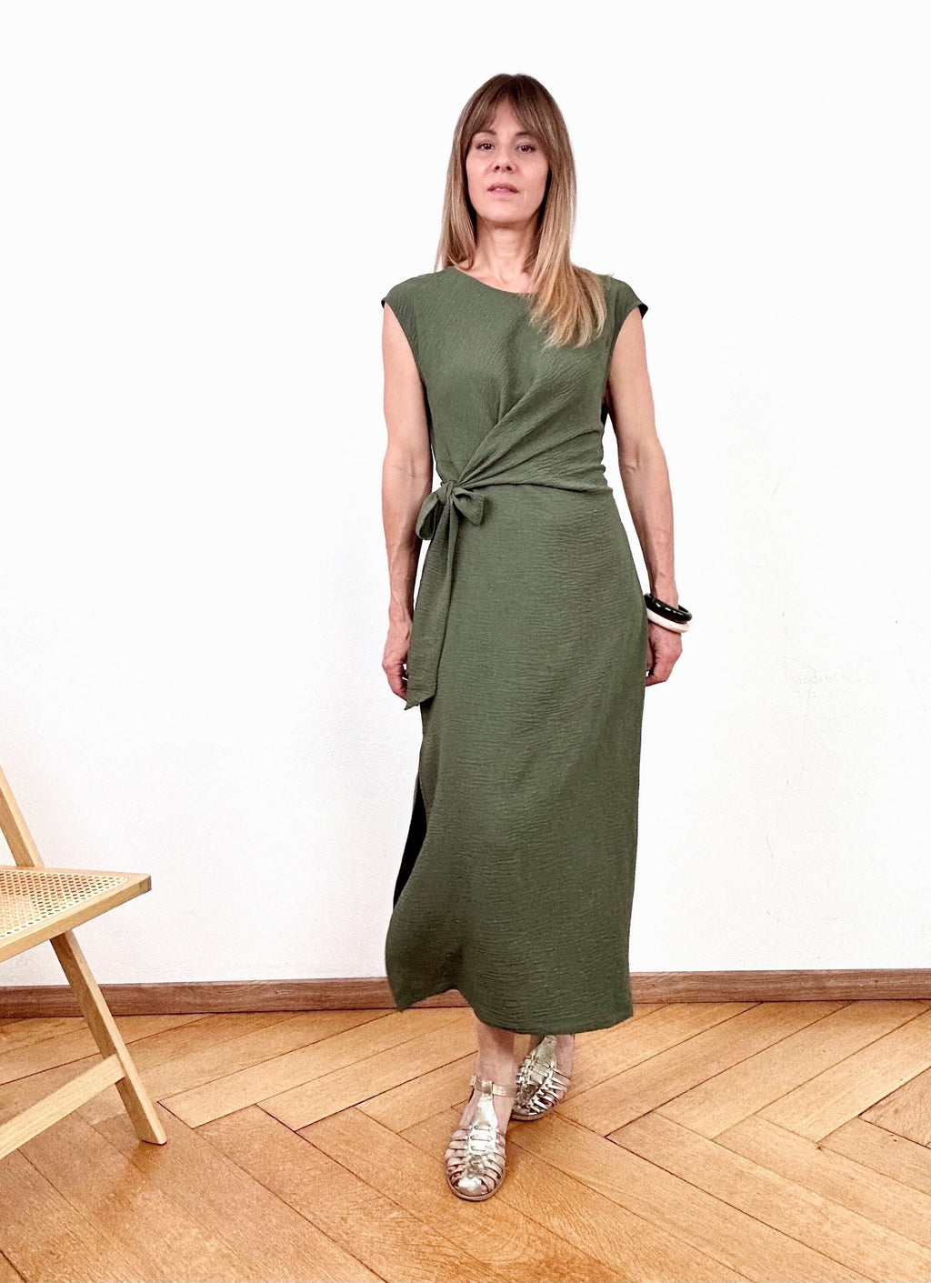 Robe Olivia kaki