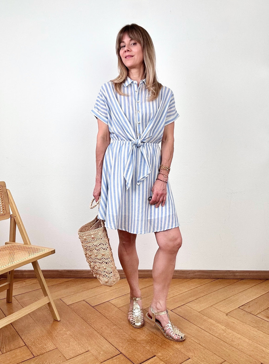 Robe Alizé rayures bleues