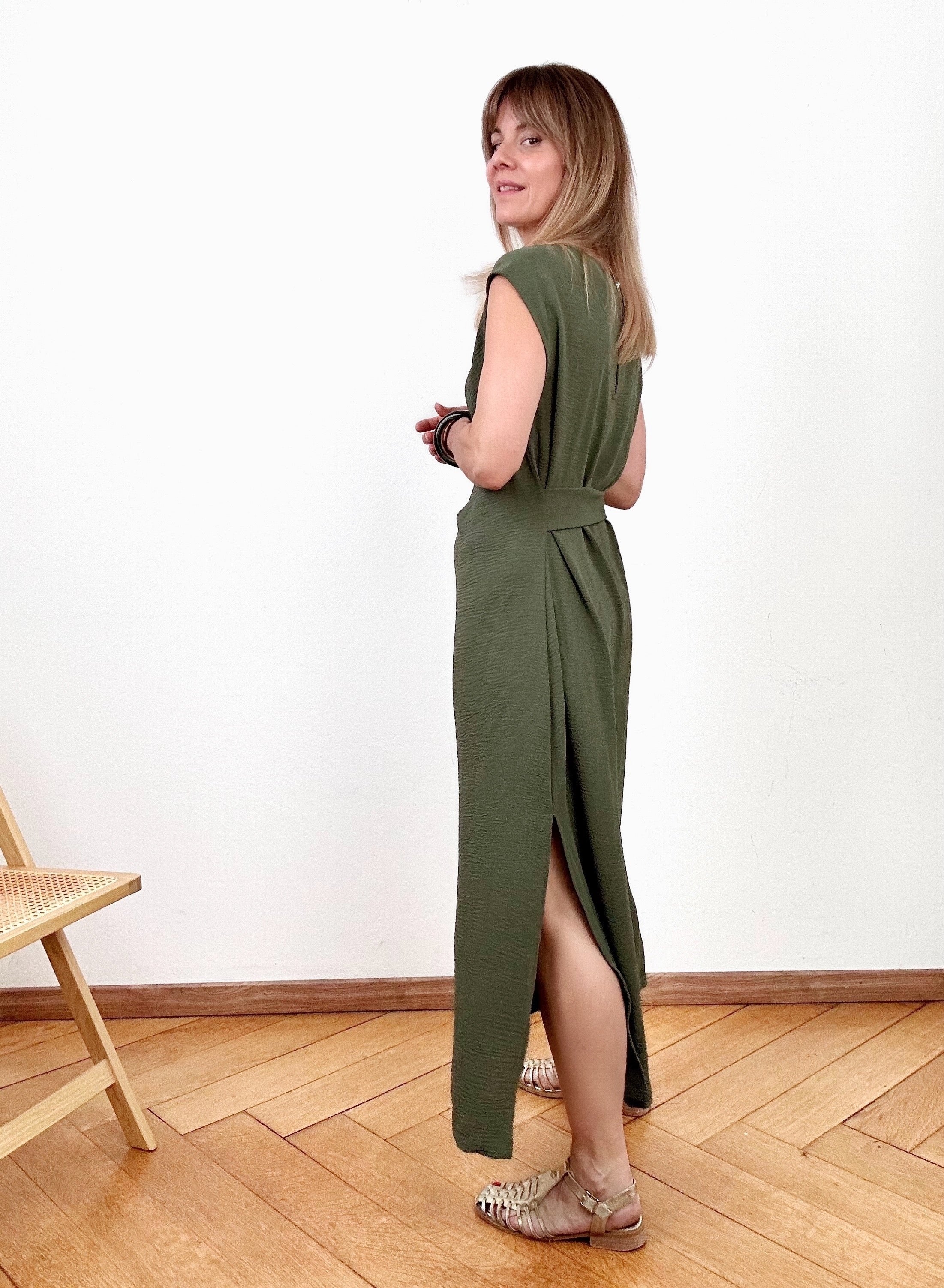 Robe Olivia kaki