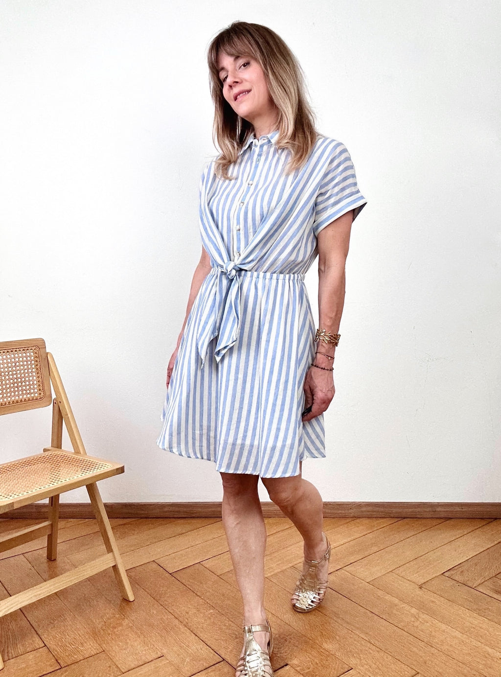 Robe Alizé rayures bleues