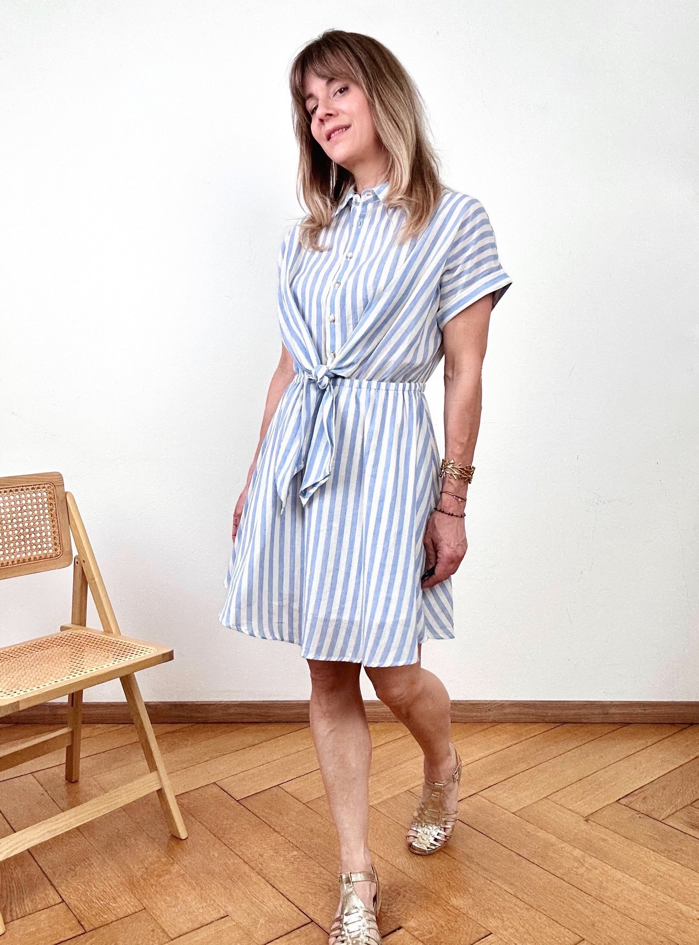 Robe Alizé rayures bleues