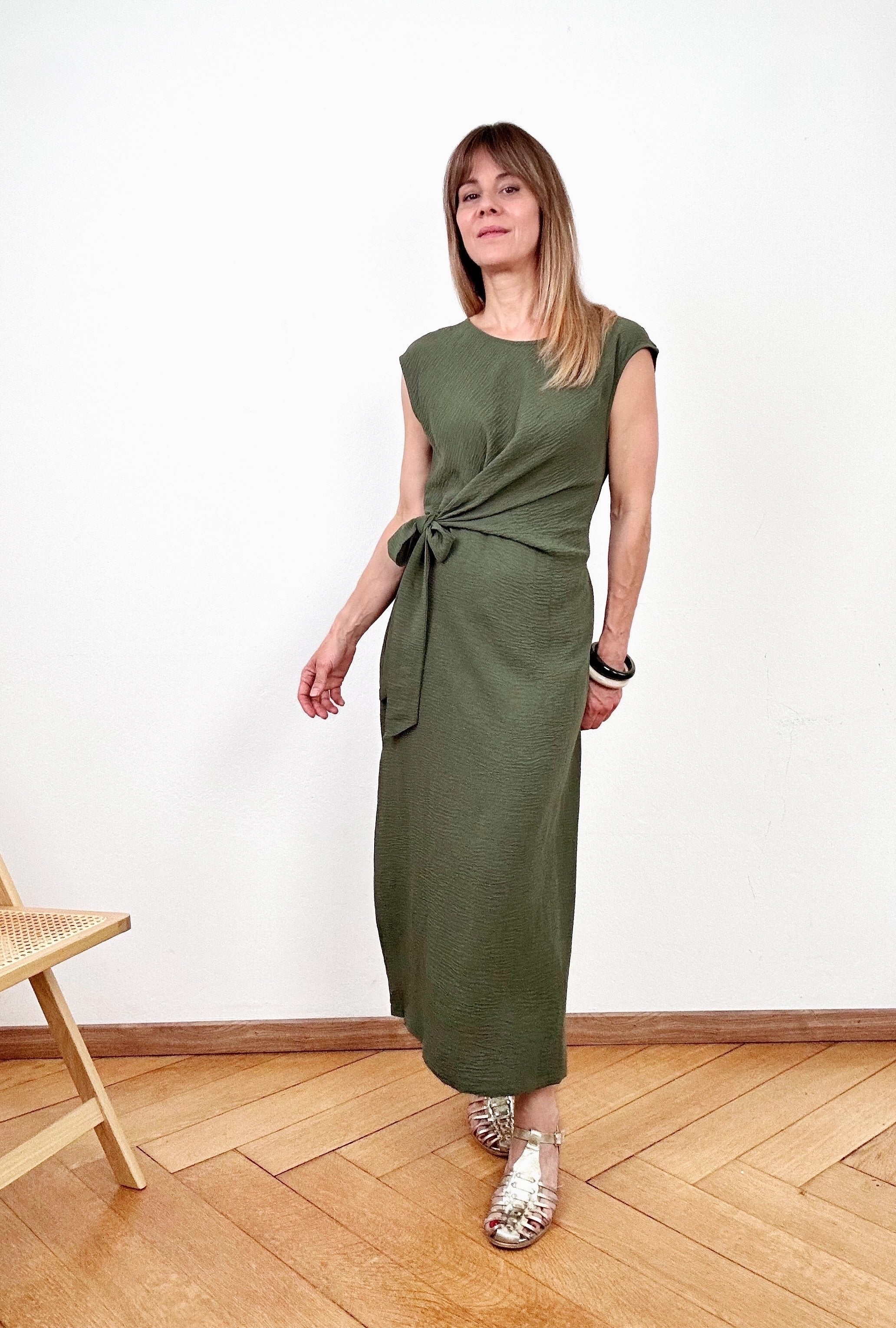 Robe Olivia kaki