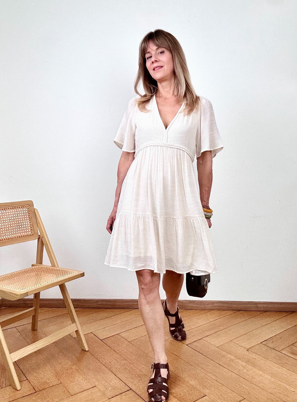 Robe Camélia ivoire