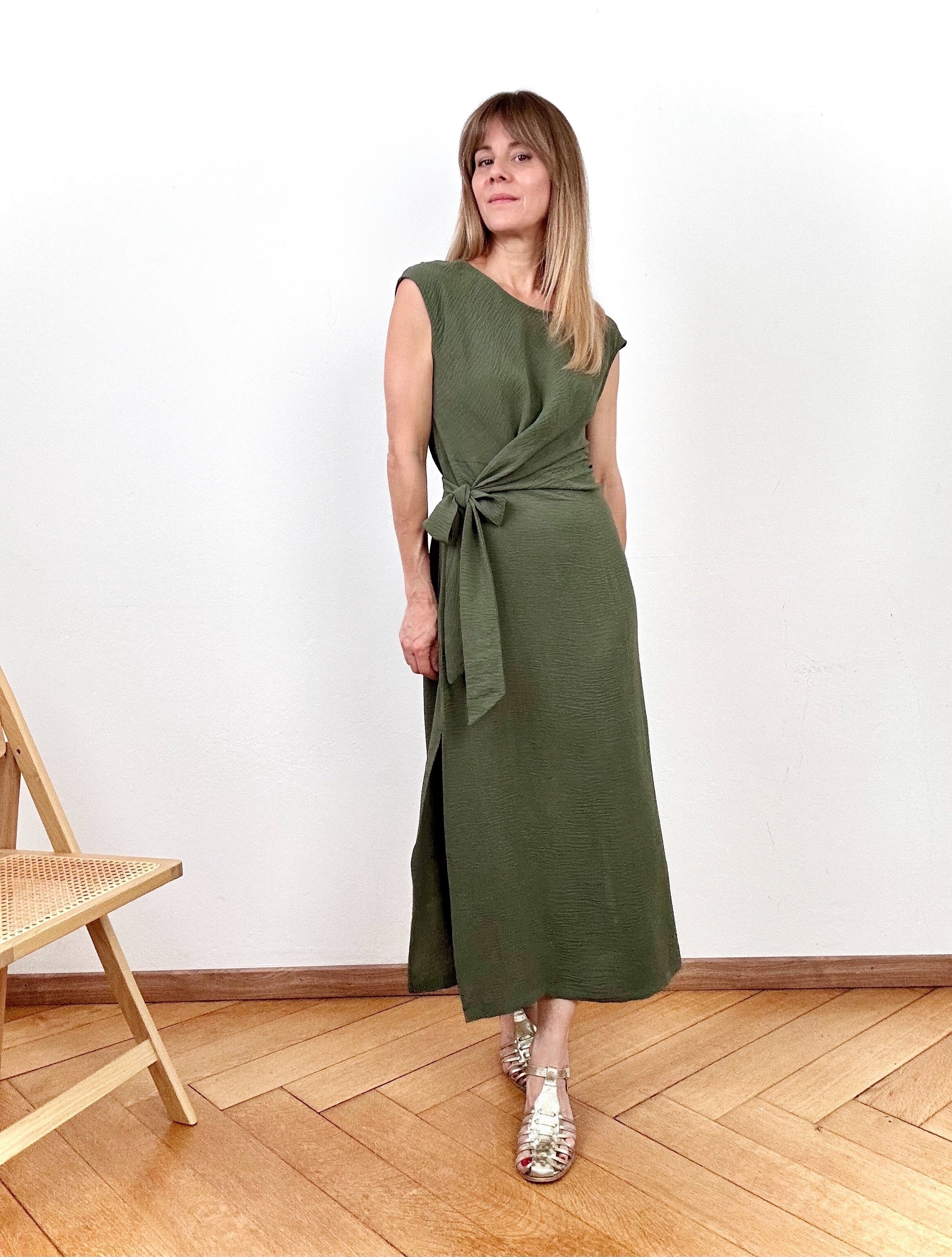 Robe Olivia kaki
