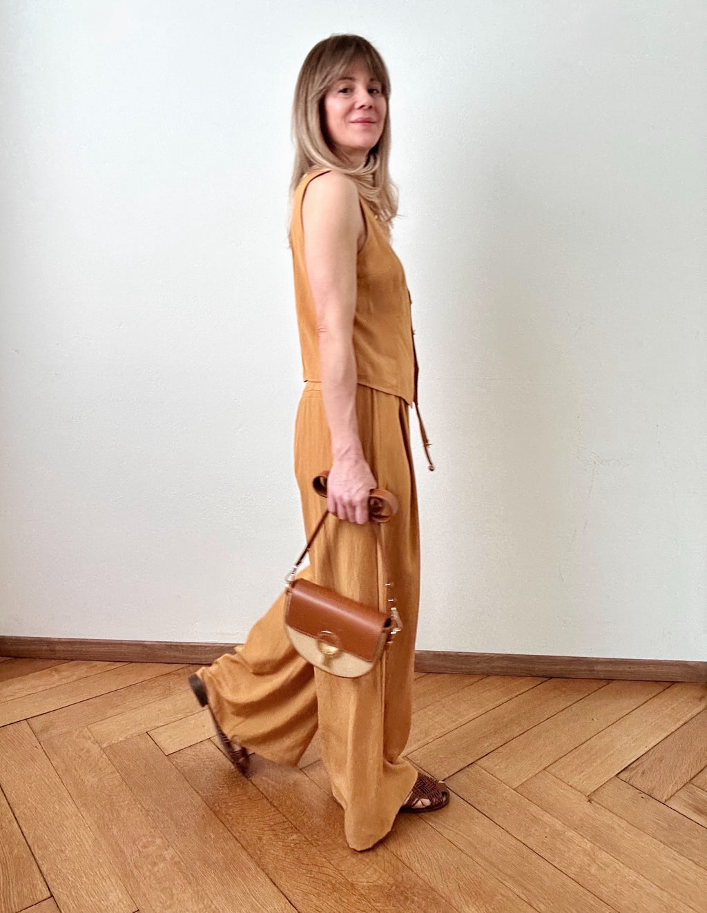Pantalon Zahara safran