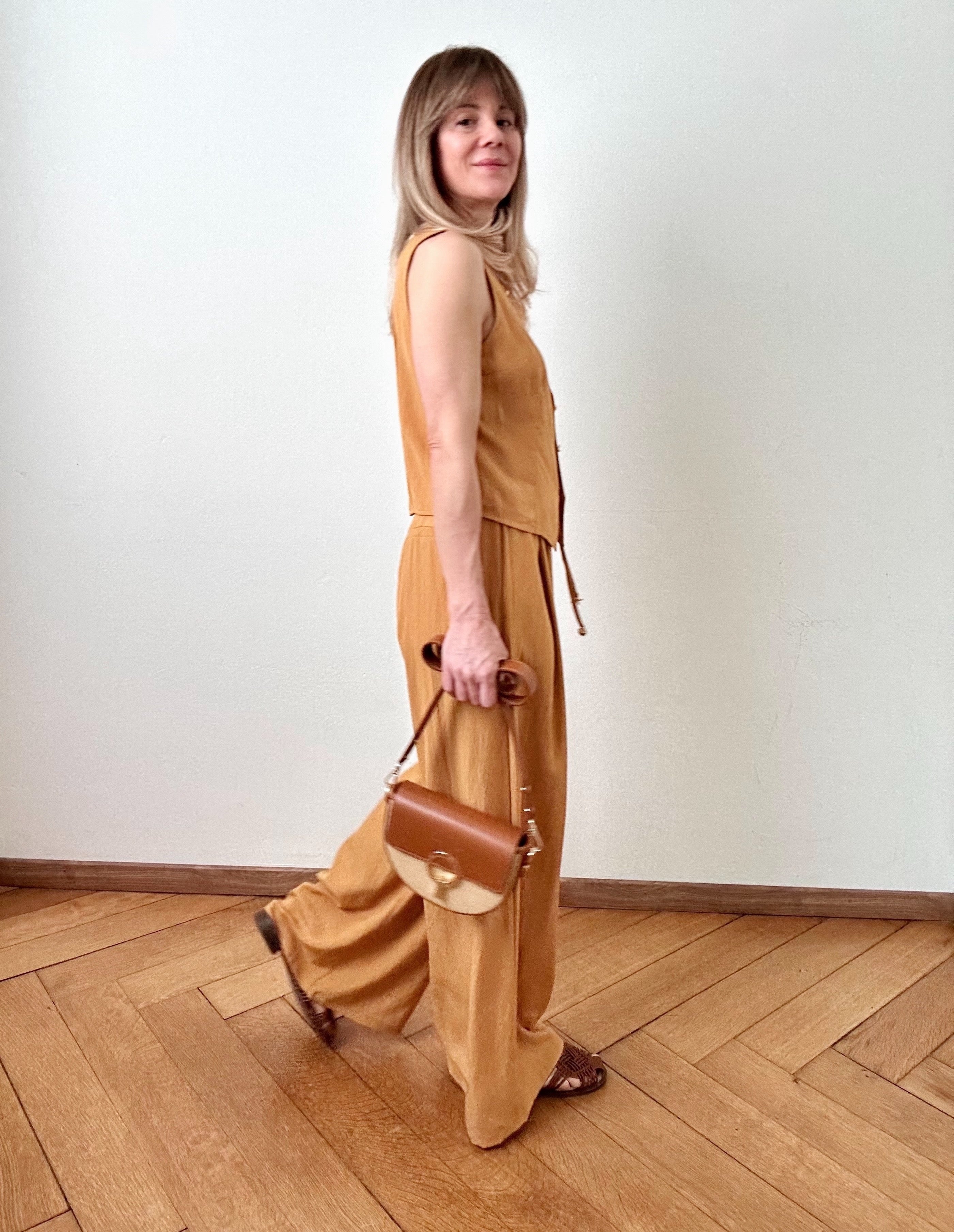 Pantalon Zahara safran