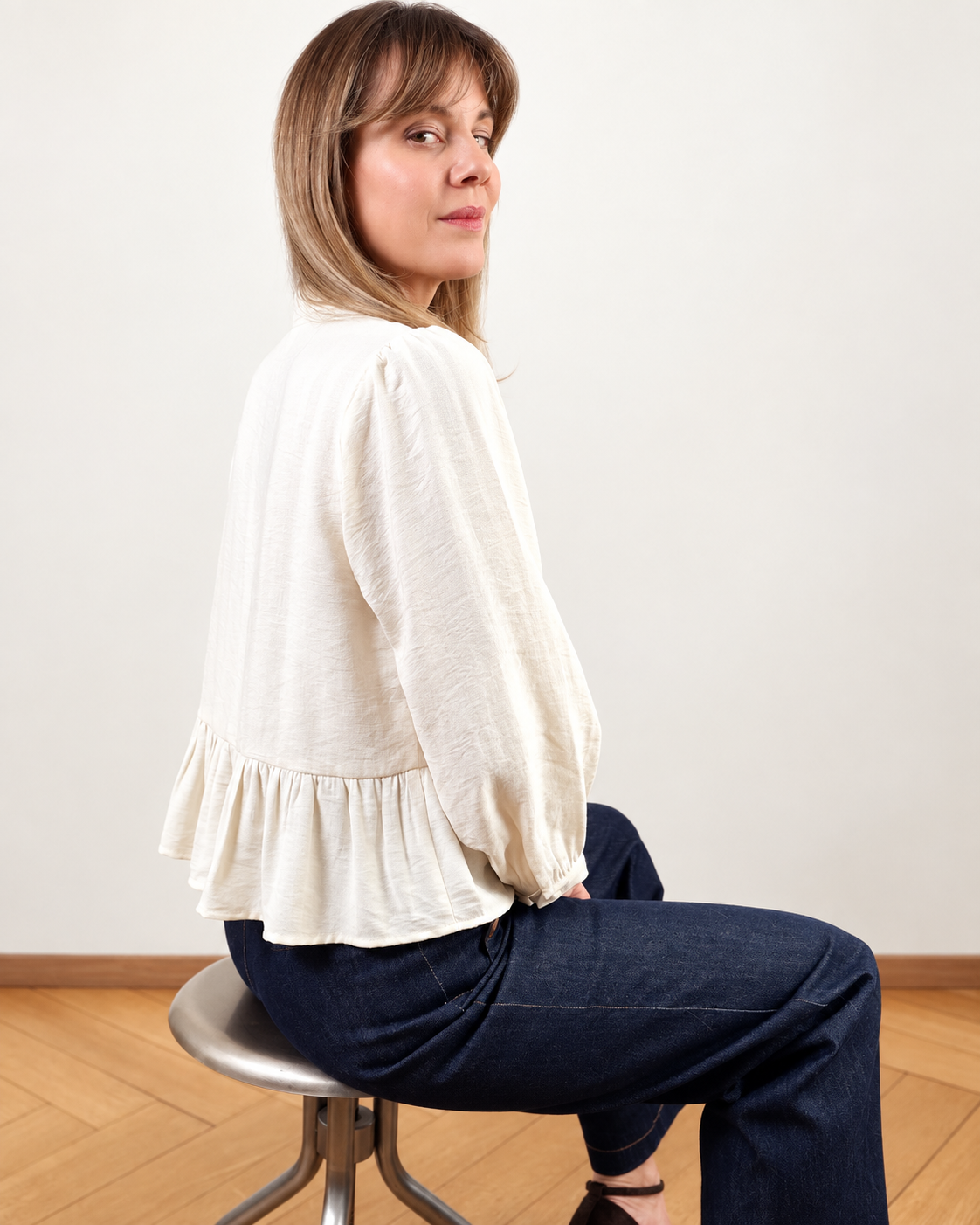 Blouse Carmen écrue