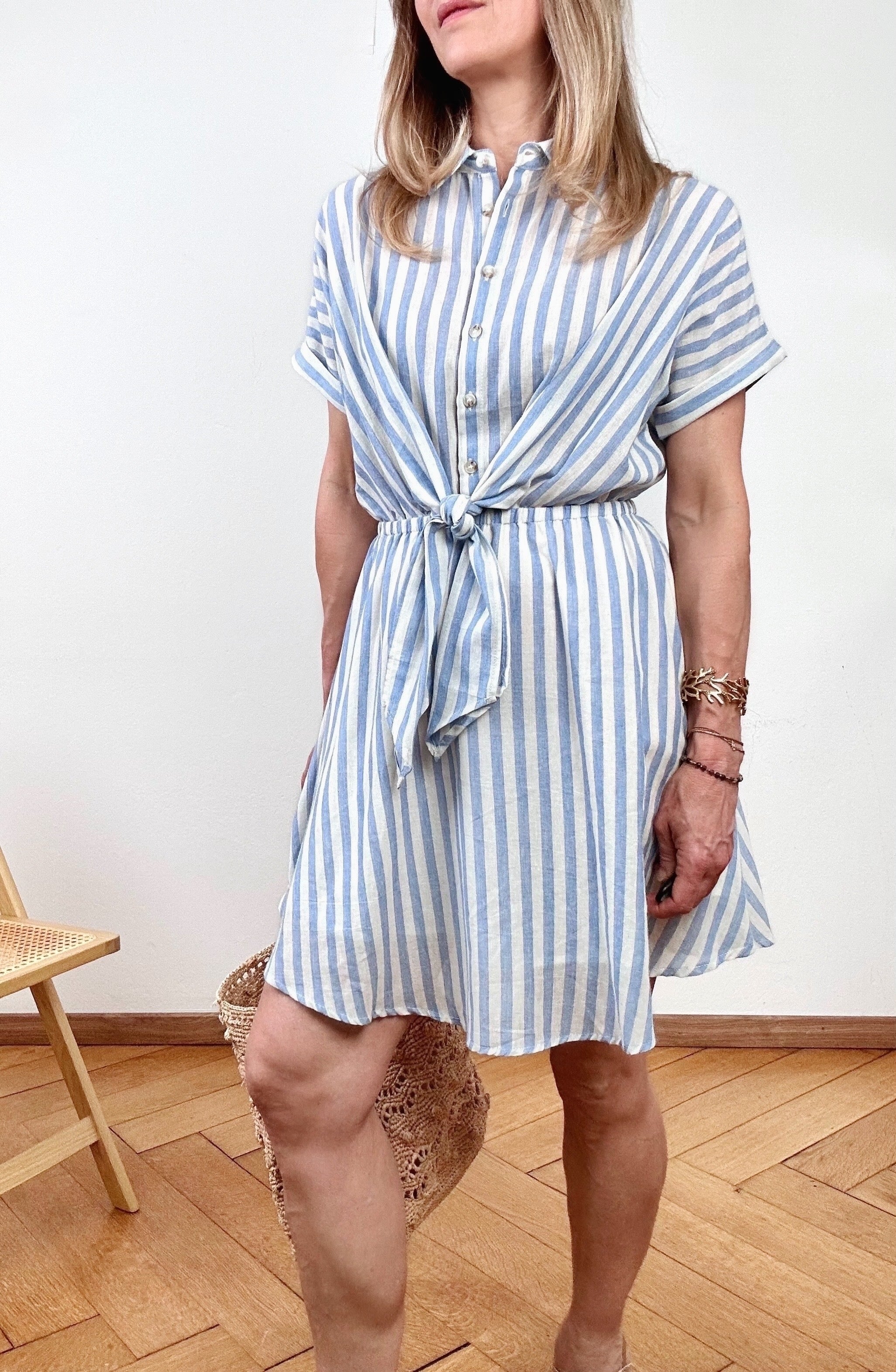 Robe Alizé rayures bleues