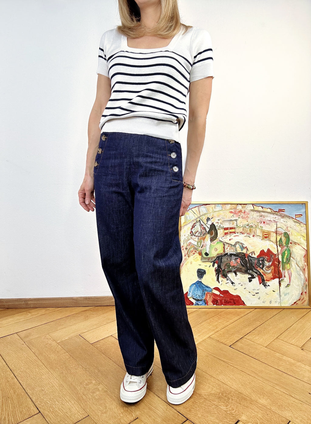 Pantalon Marin jean brut