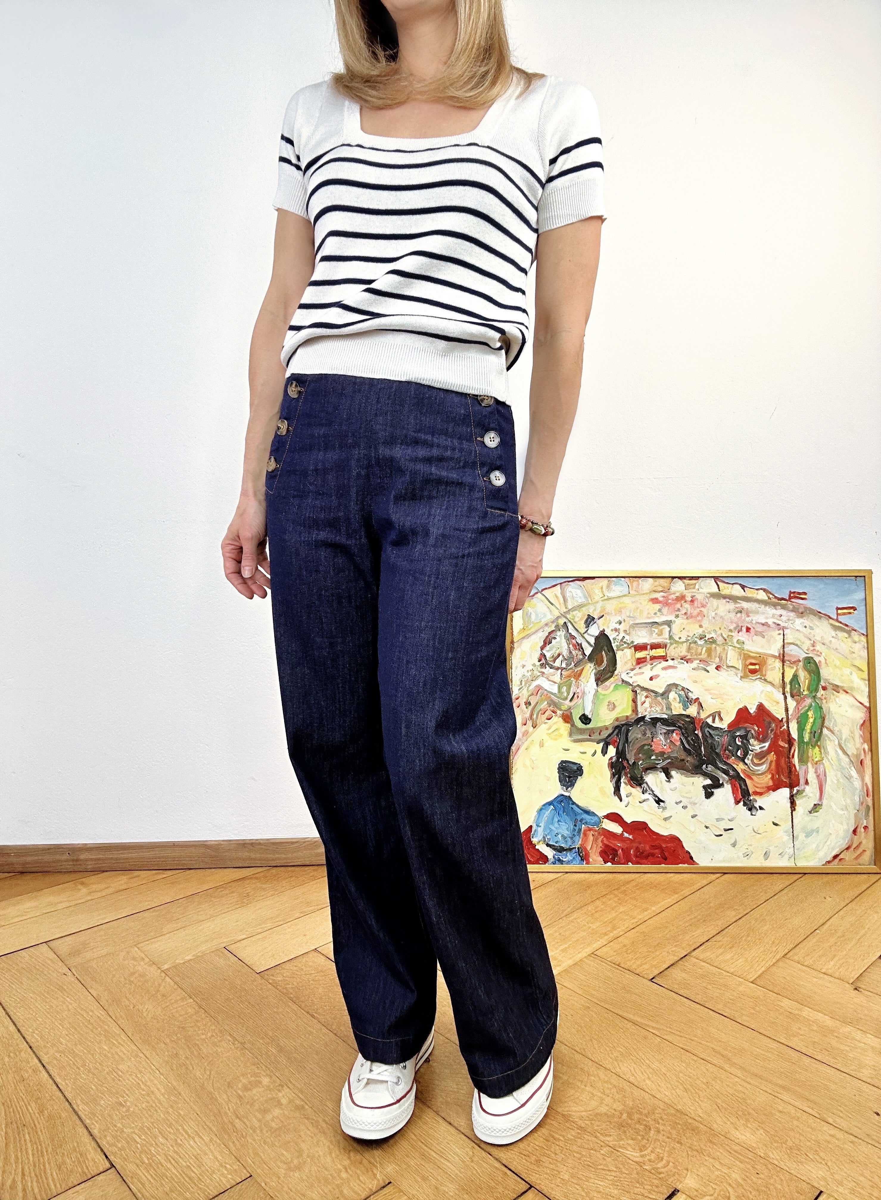 Pantalon Marin jean brut