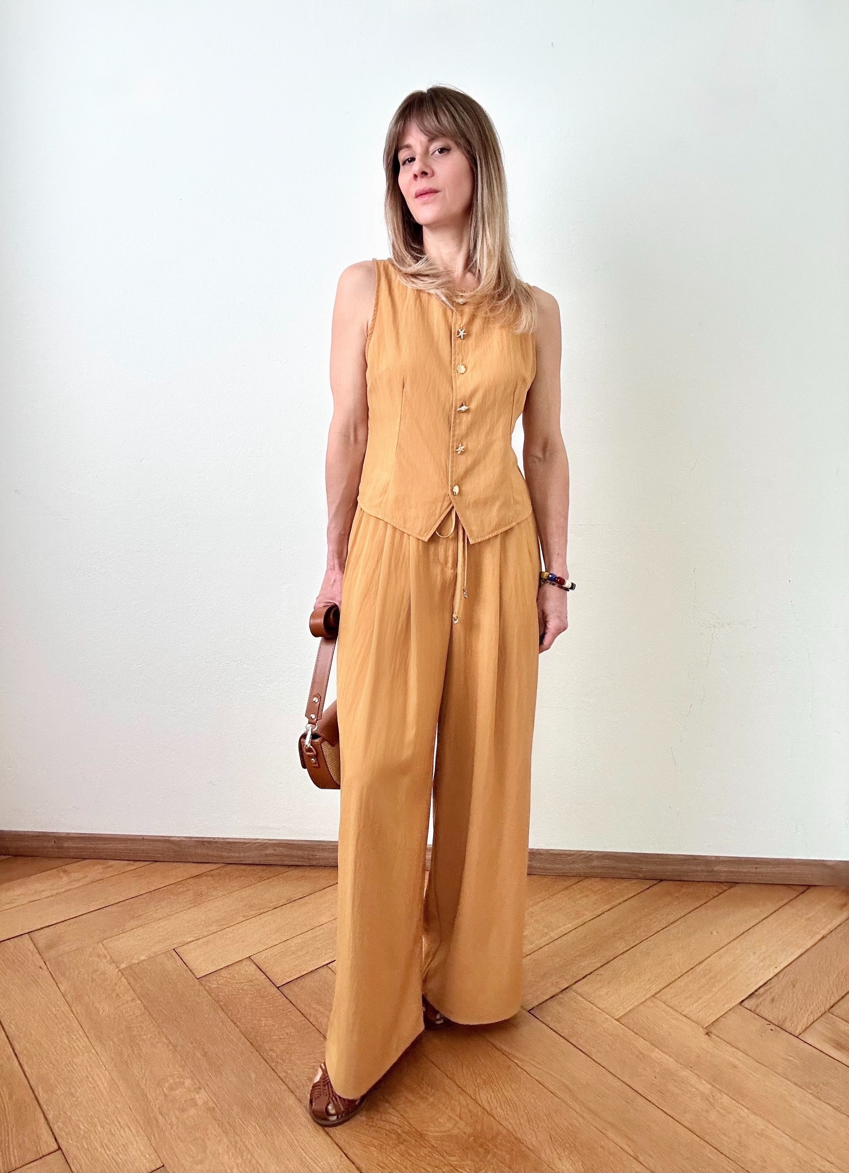 Pantalon Zahara safran