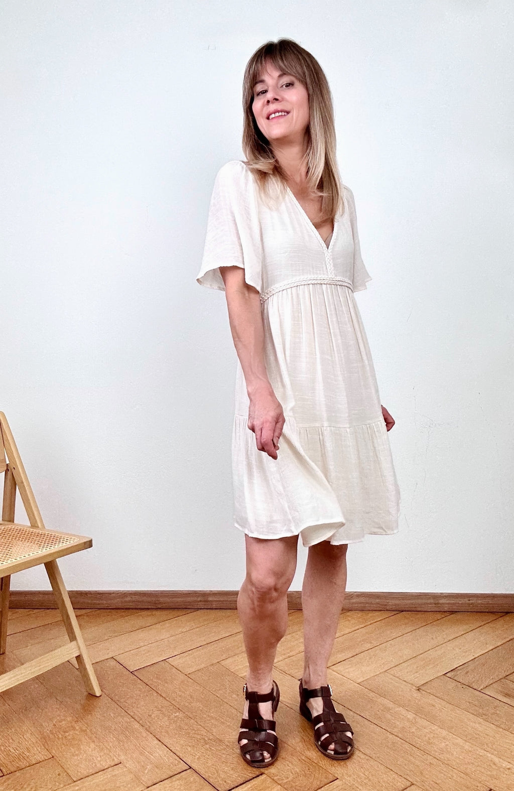 Robe Camélia ivoire