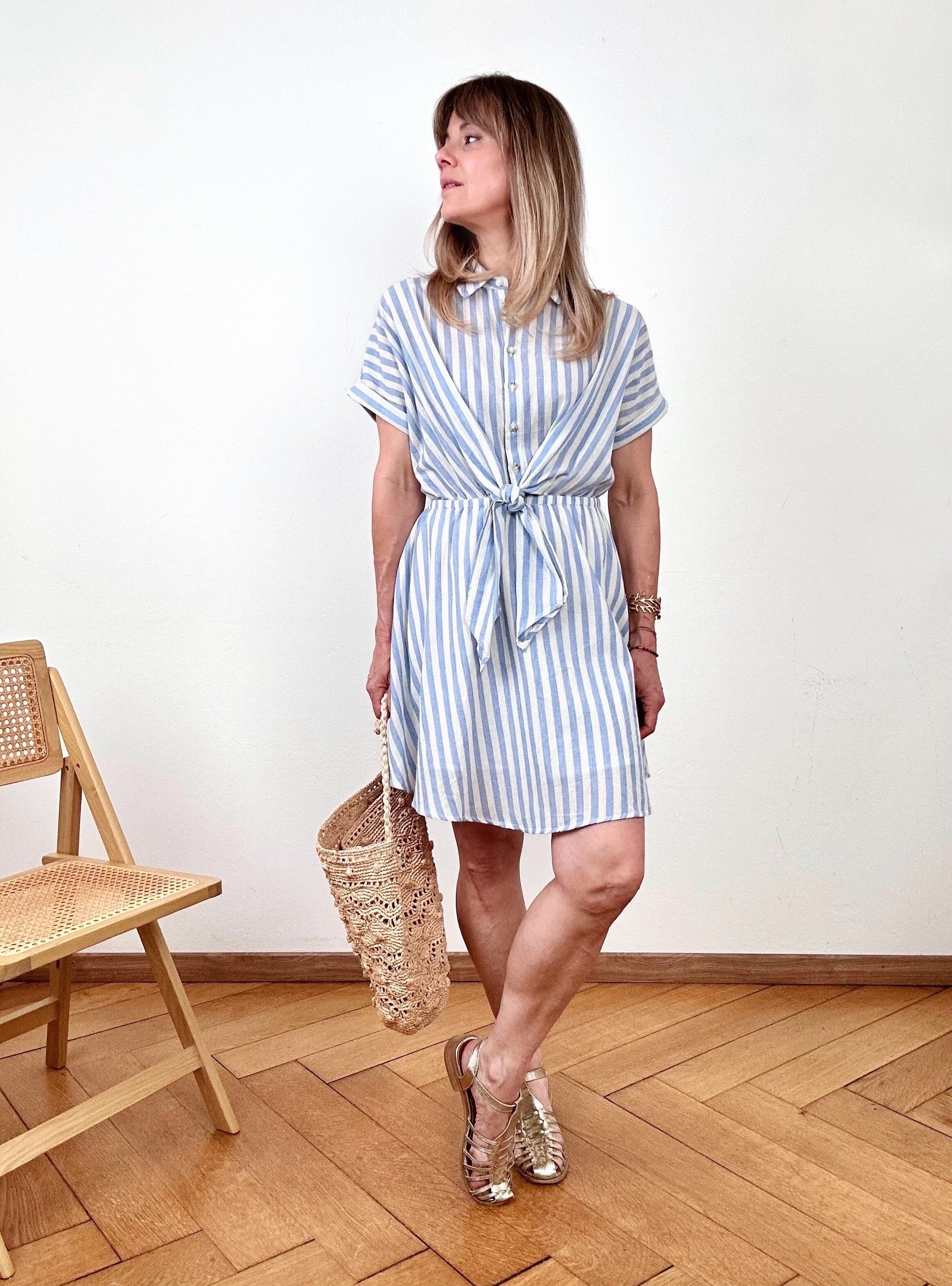 Robe Alizé rayures bleues
