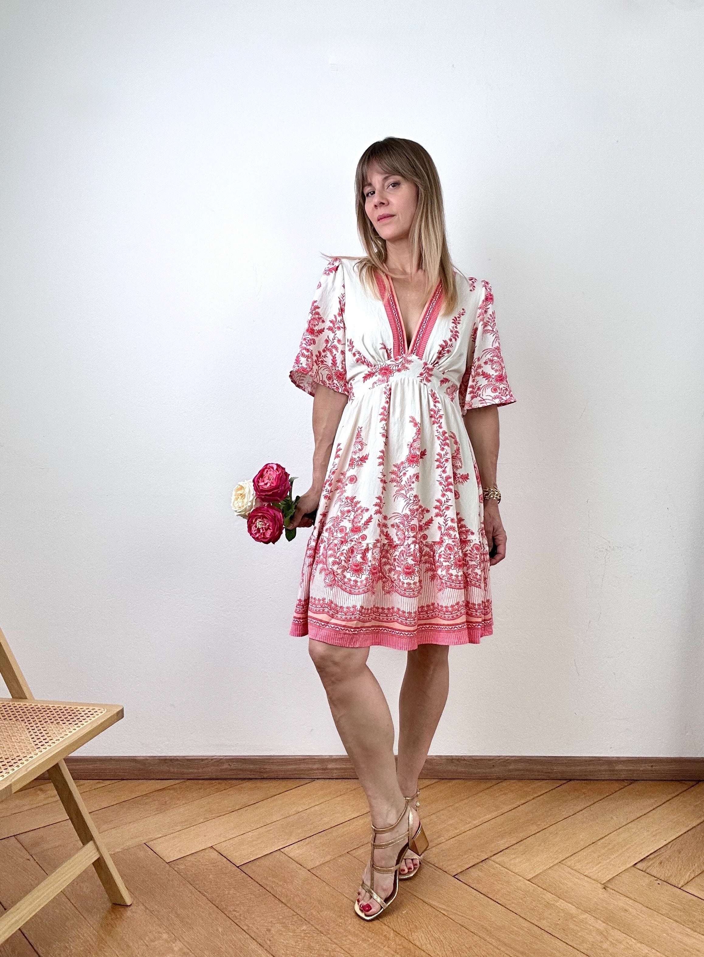 Robe Dolce corail