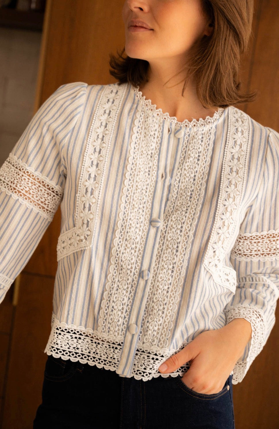 Blouse Elena rayures