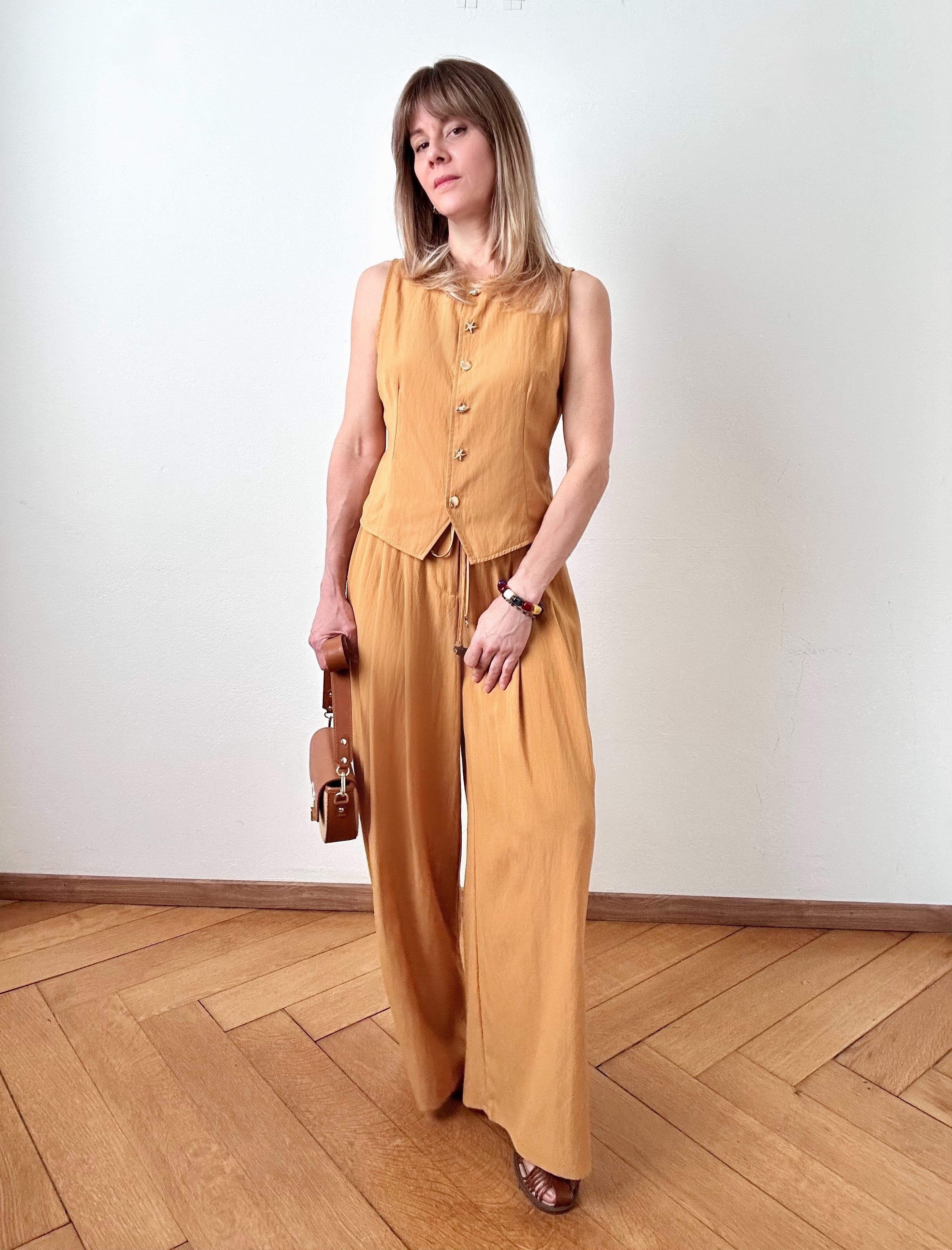 Pantalon Zahara safran
