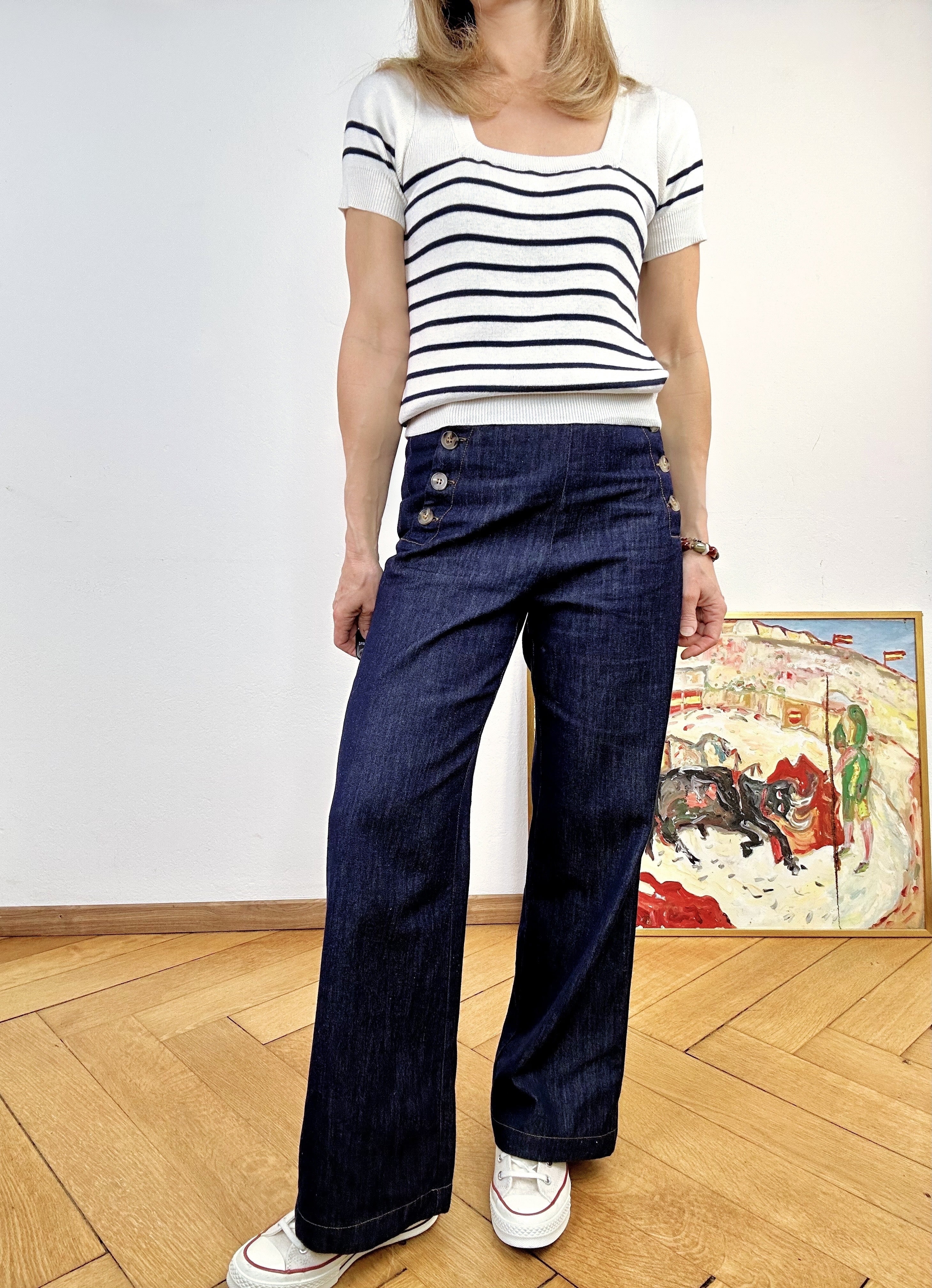 Pantalon Marin jean brut