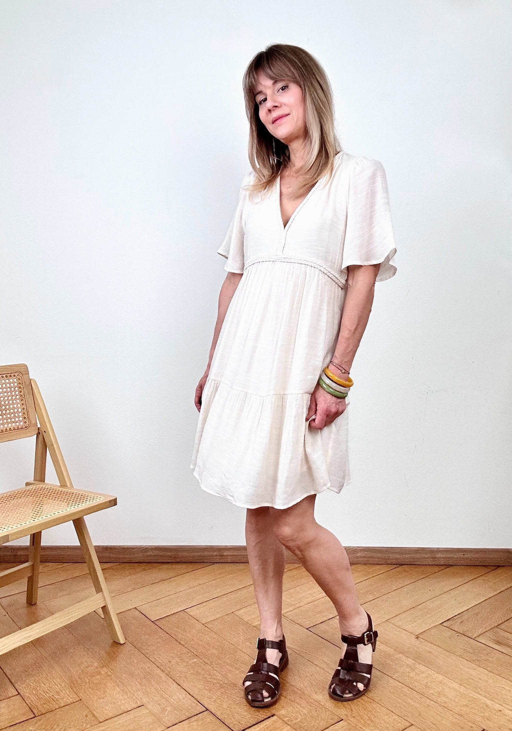 Robe Camélia ivoire