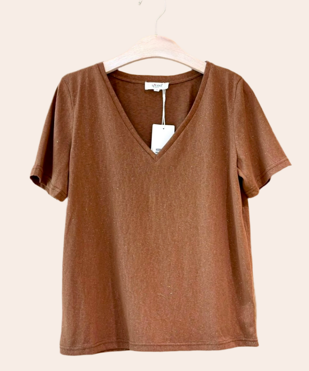 T-Shirt Paillettes choco