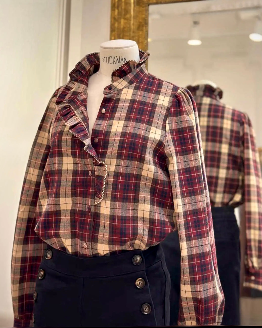 Blouse Louie bordeaux