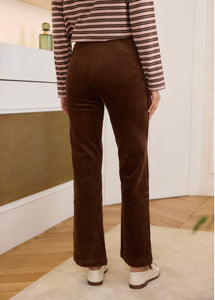 Pantalon Marin velours choco
