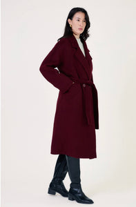 Manteau Noelle bordeaux