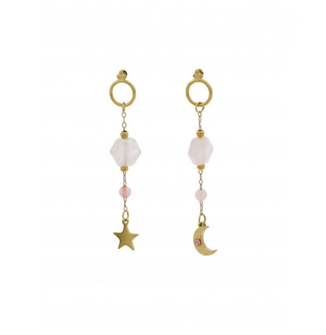 Boucles Sky rose poudre