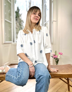 Blouse Laurie ( broderie fleurs