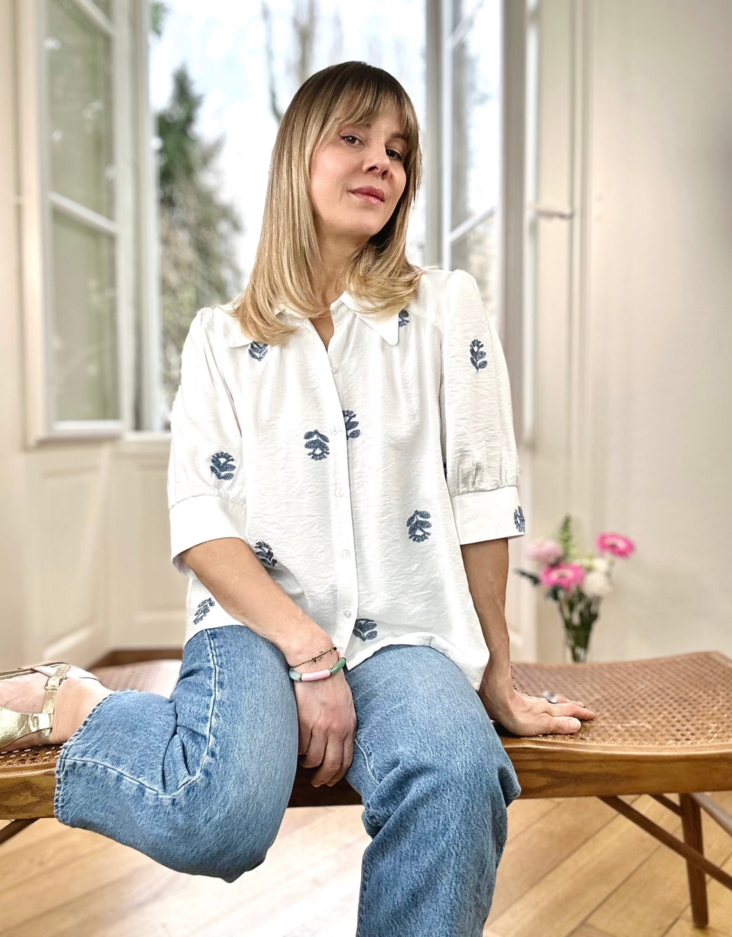 Blouse Laurie ( broderie fleurs