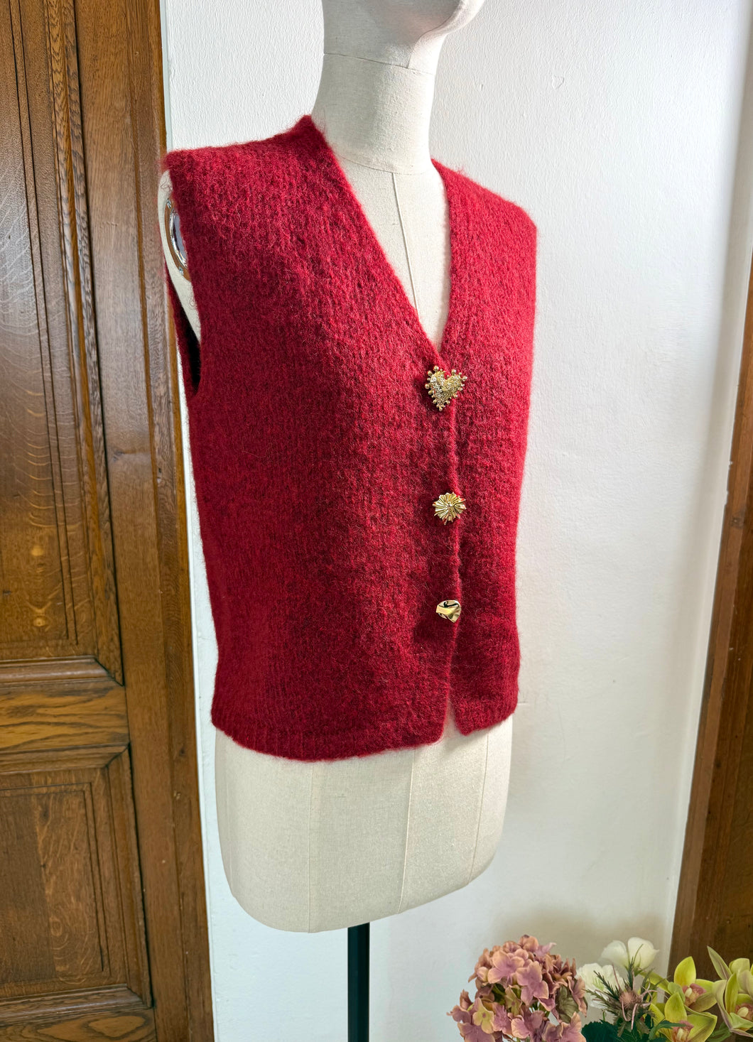 Gilet Heart bordeaux