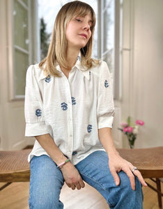 Blouse Laurie ( broderie fleurs