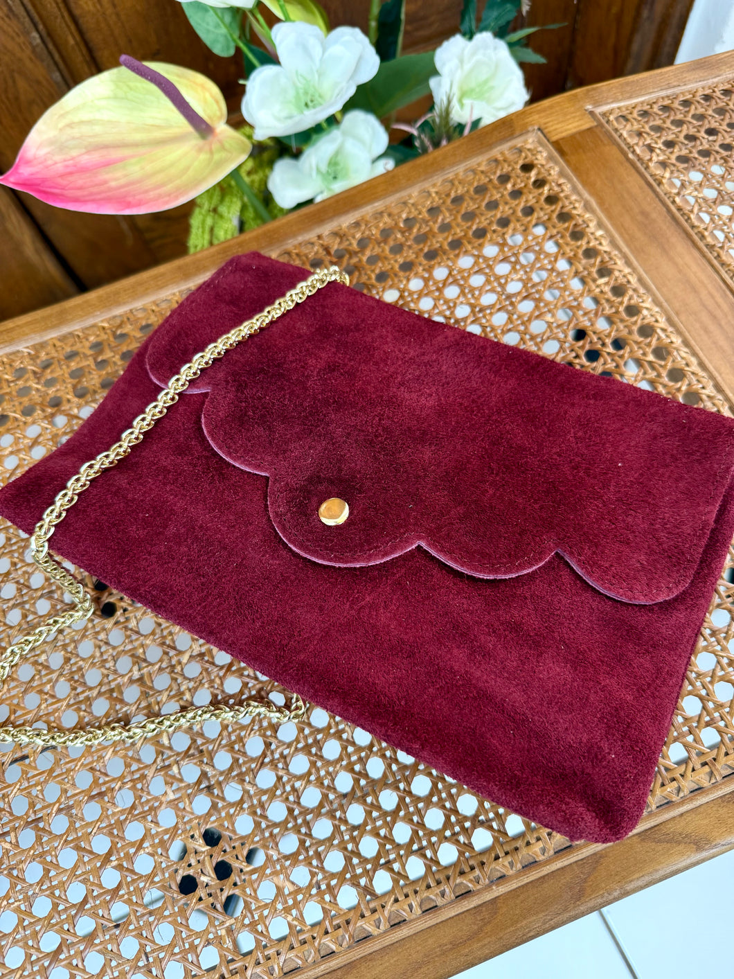 Sac Lune grand bordeaux