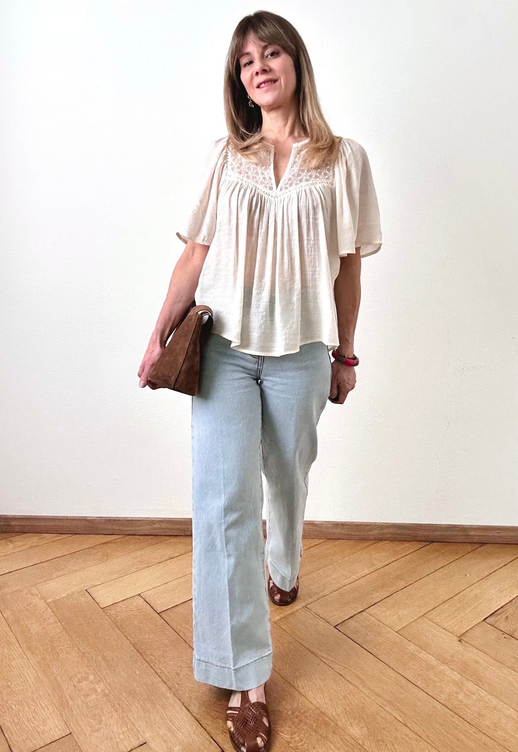 Blouse Éline ivoire