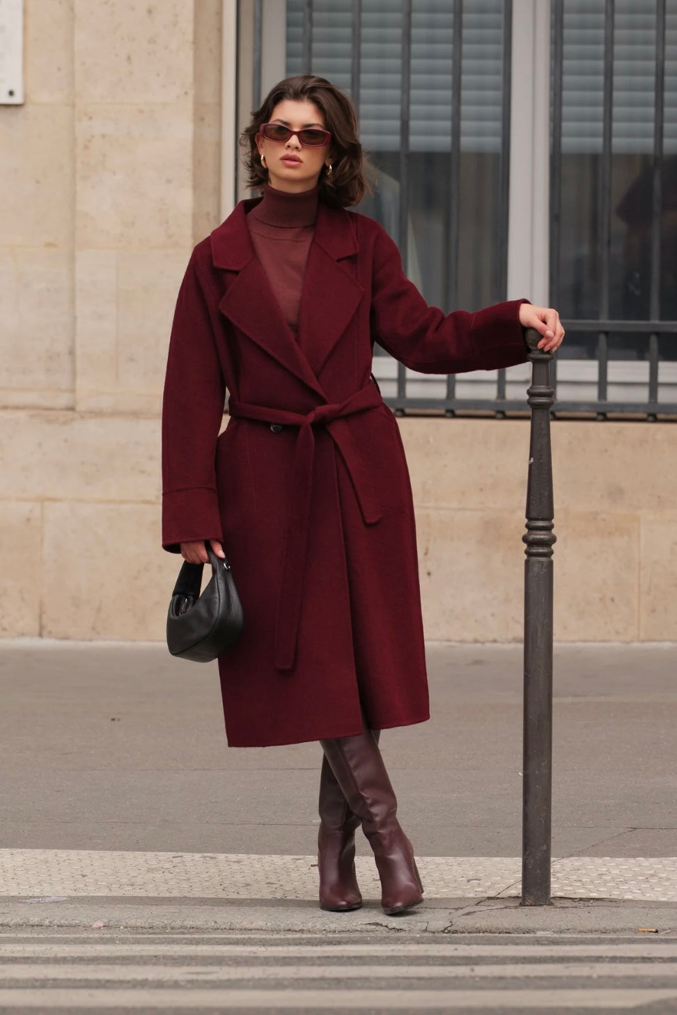 Manteau Noelle bordeaux