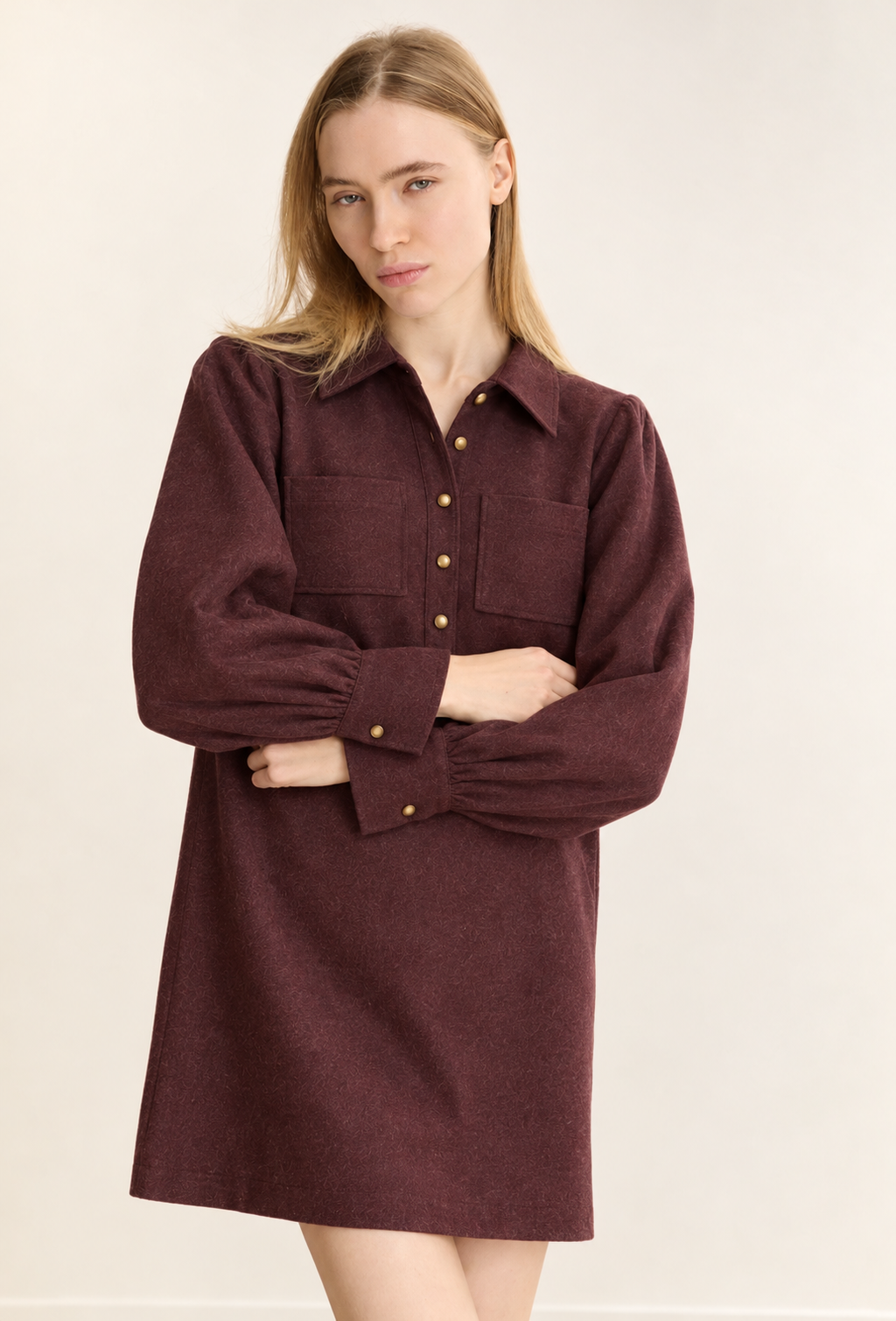 Robe Anaya bordeaux