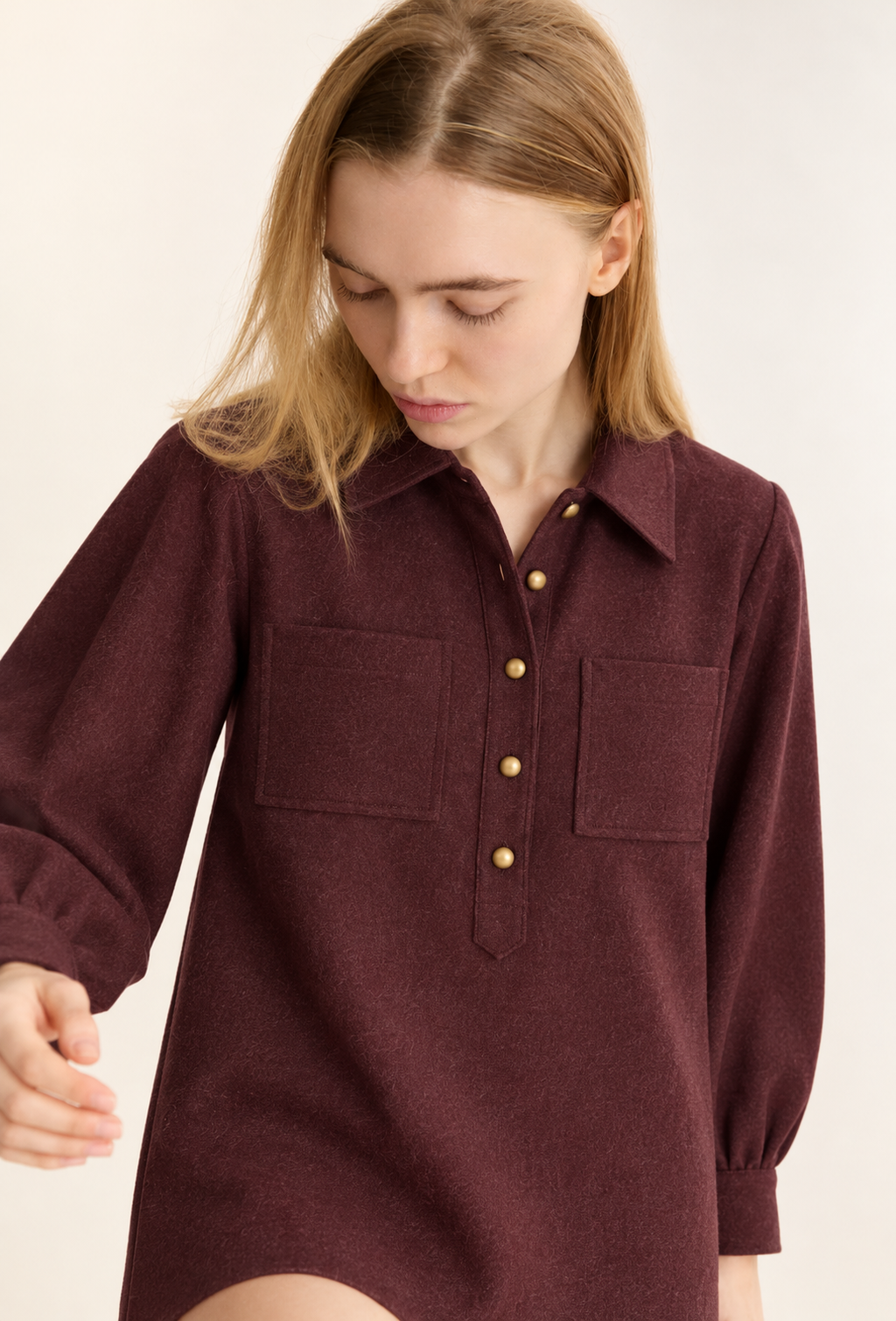 Robe Anaya bordeaux