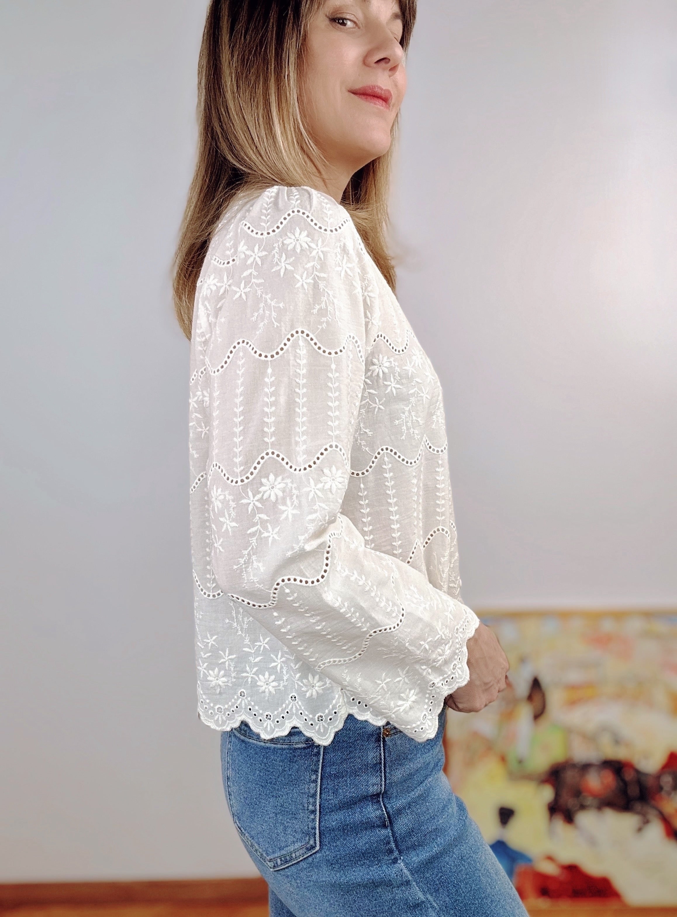 Blouse Iris ivoire