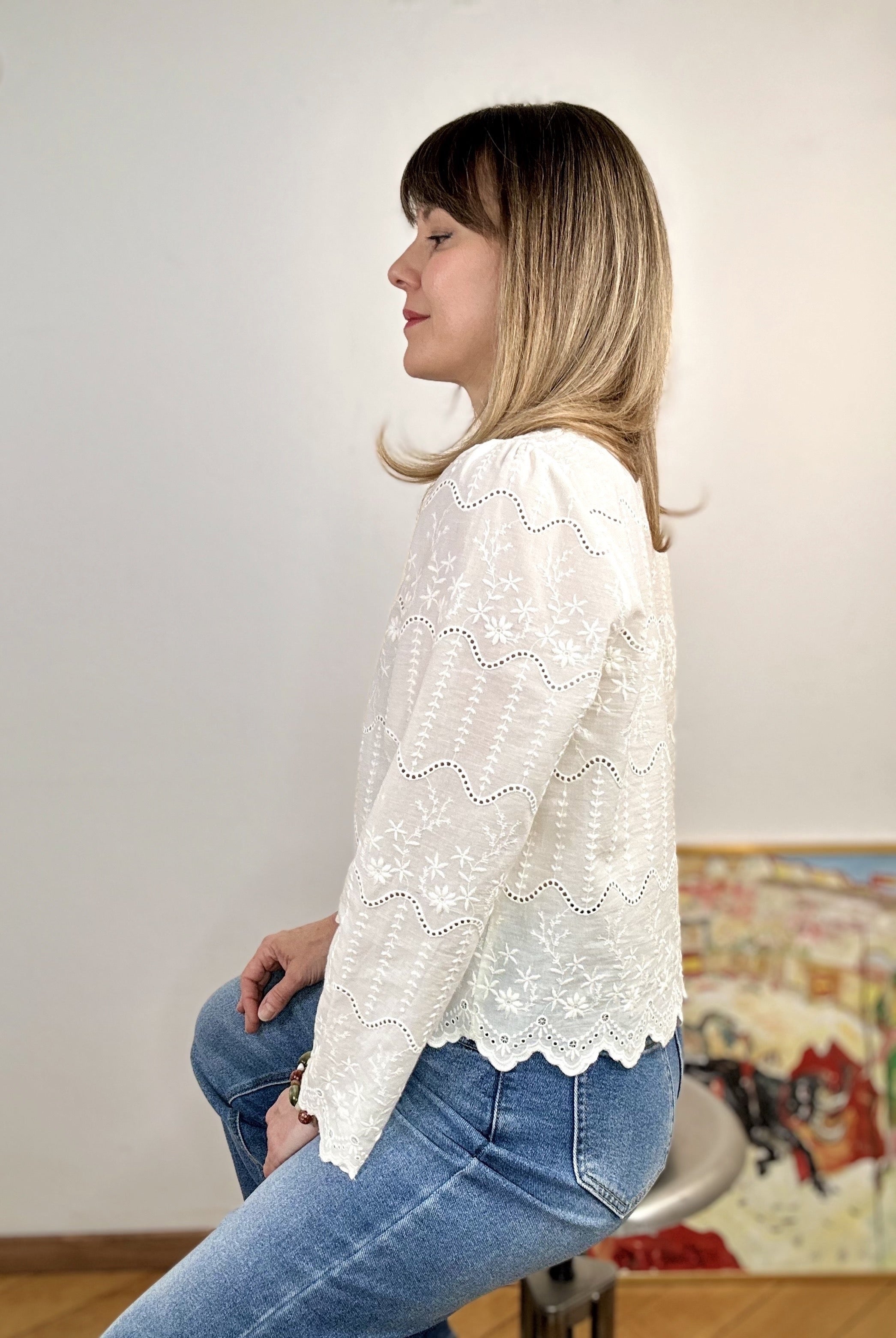 Blouse Iris ivoire
