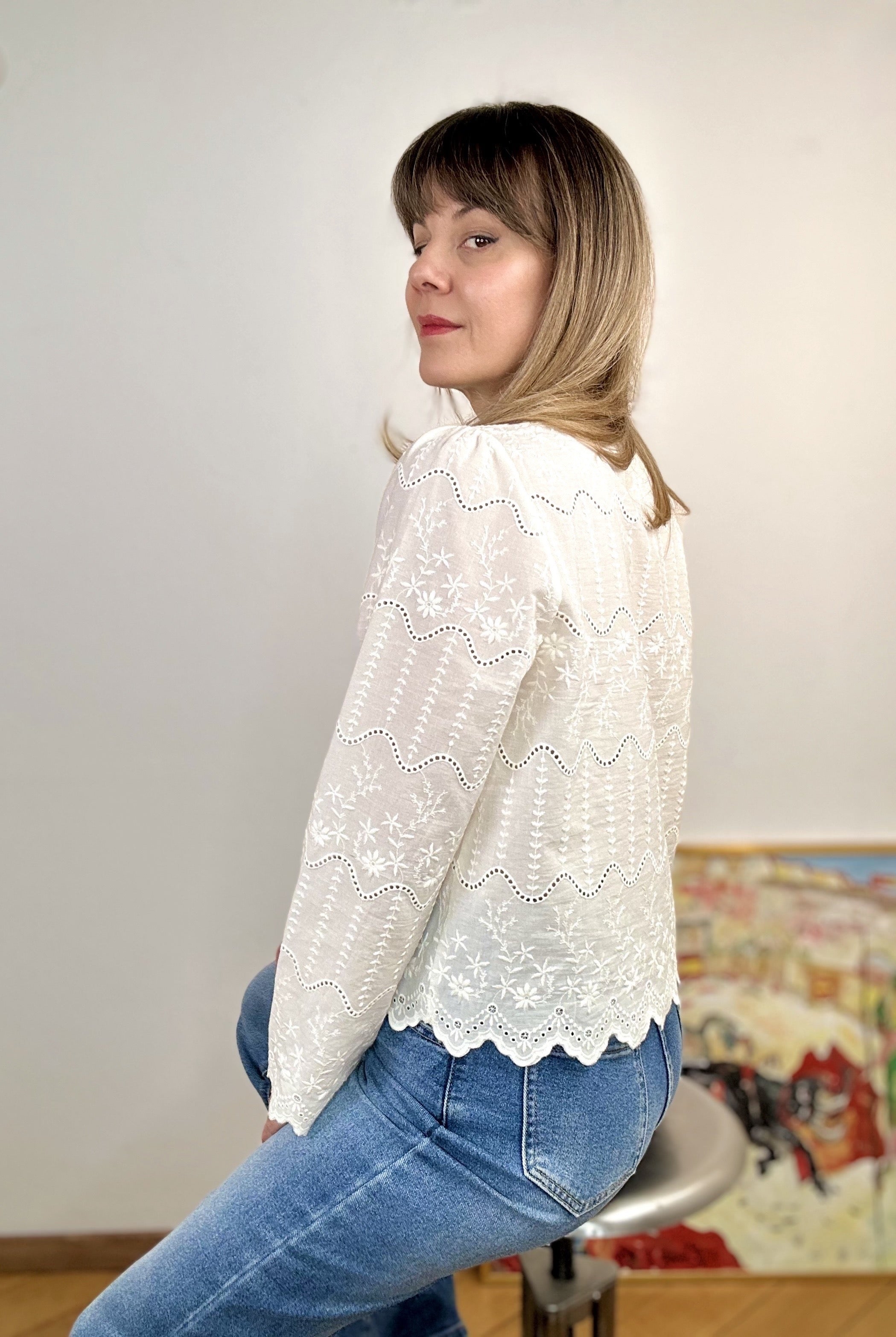 Blouse Iris ivoire