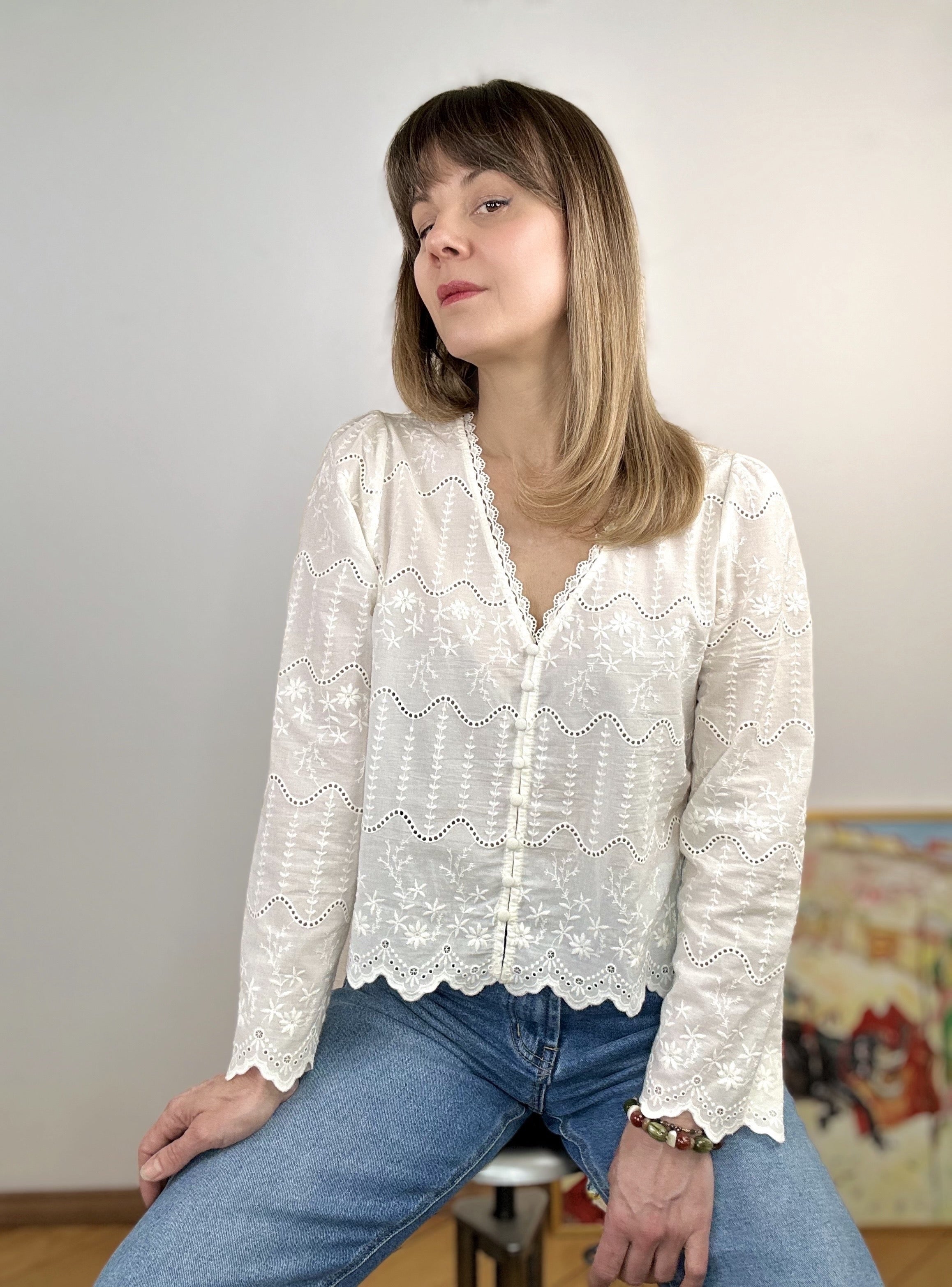 Blouse Iris ivoire