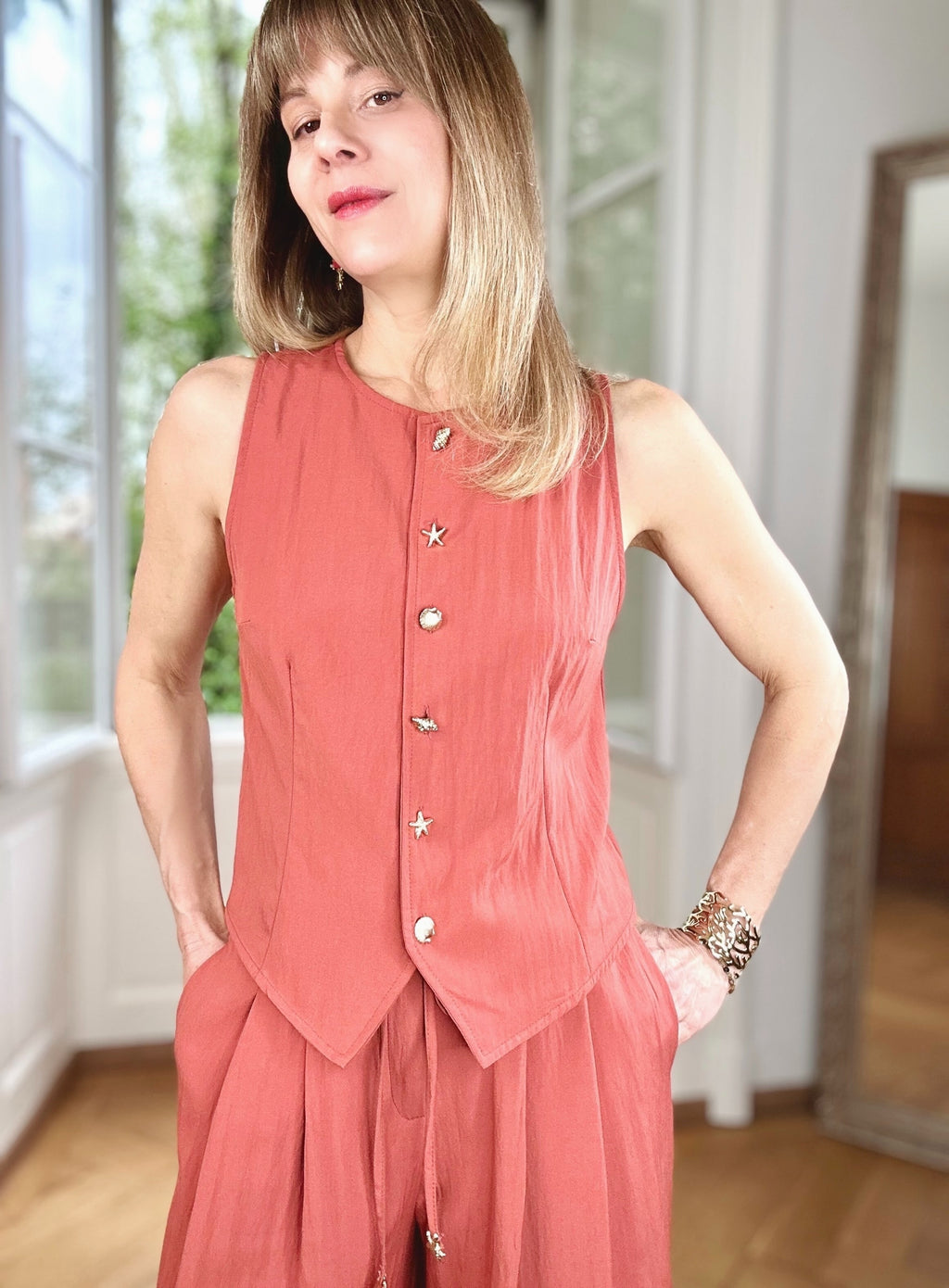 Top Coralia terracota