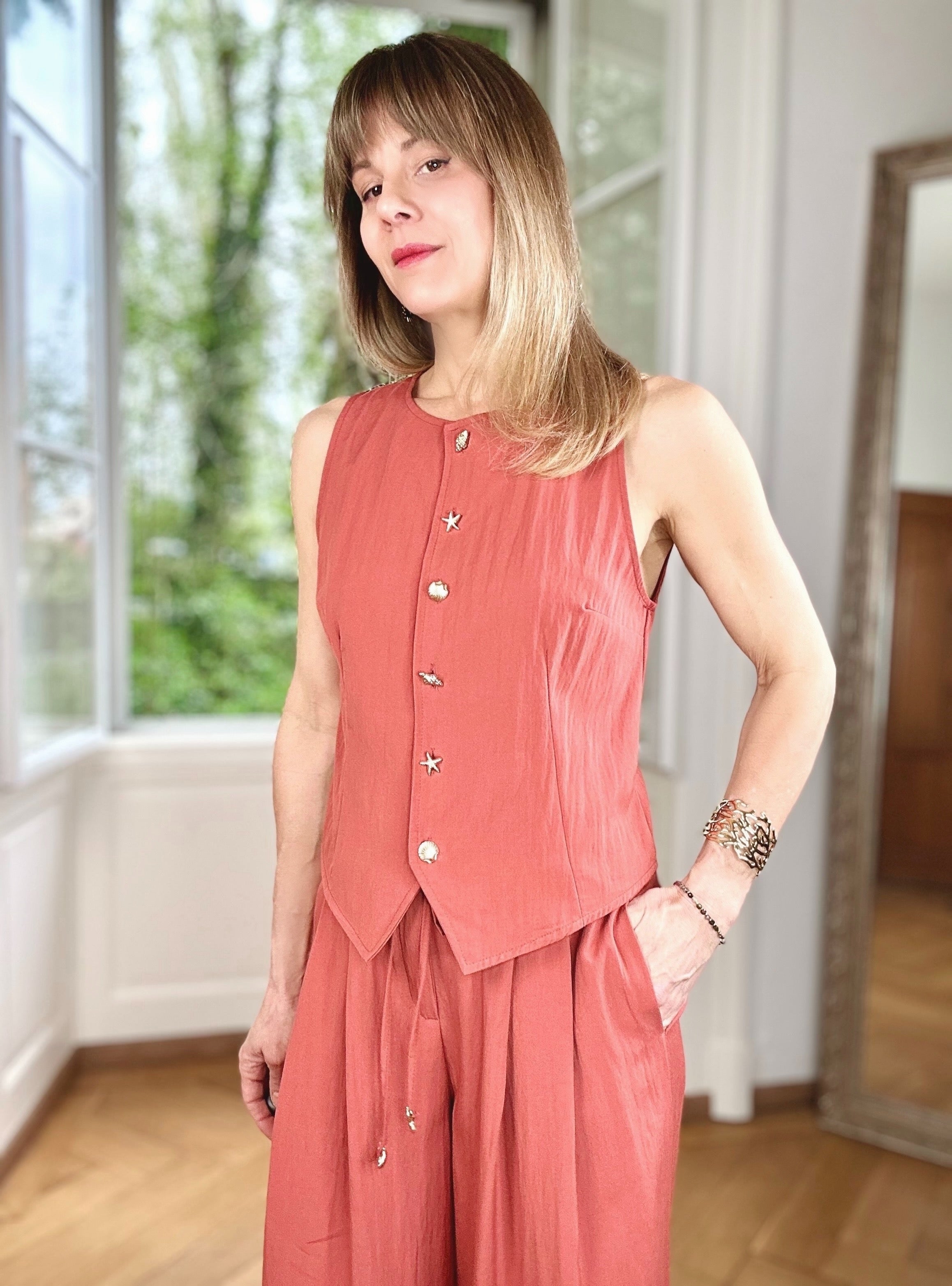 Top Coralia terracota