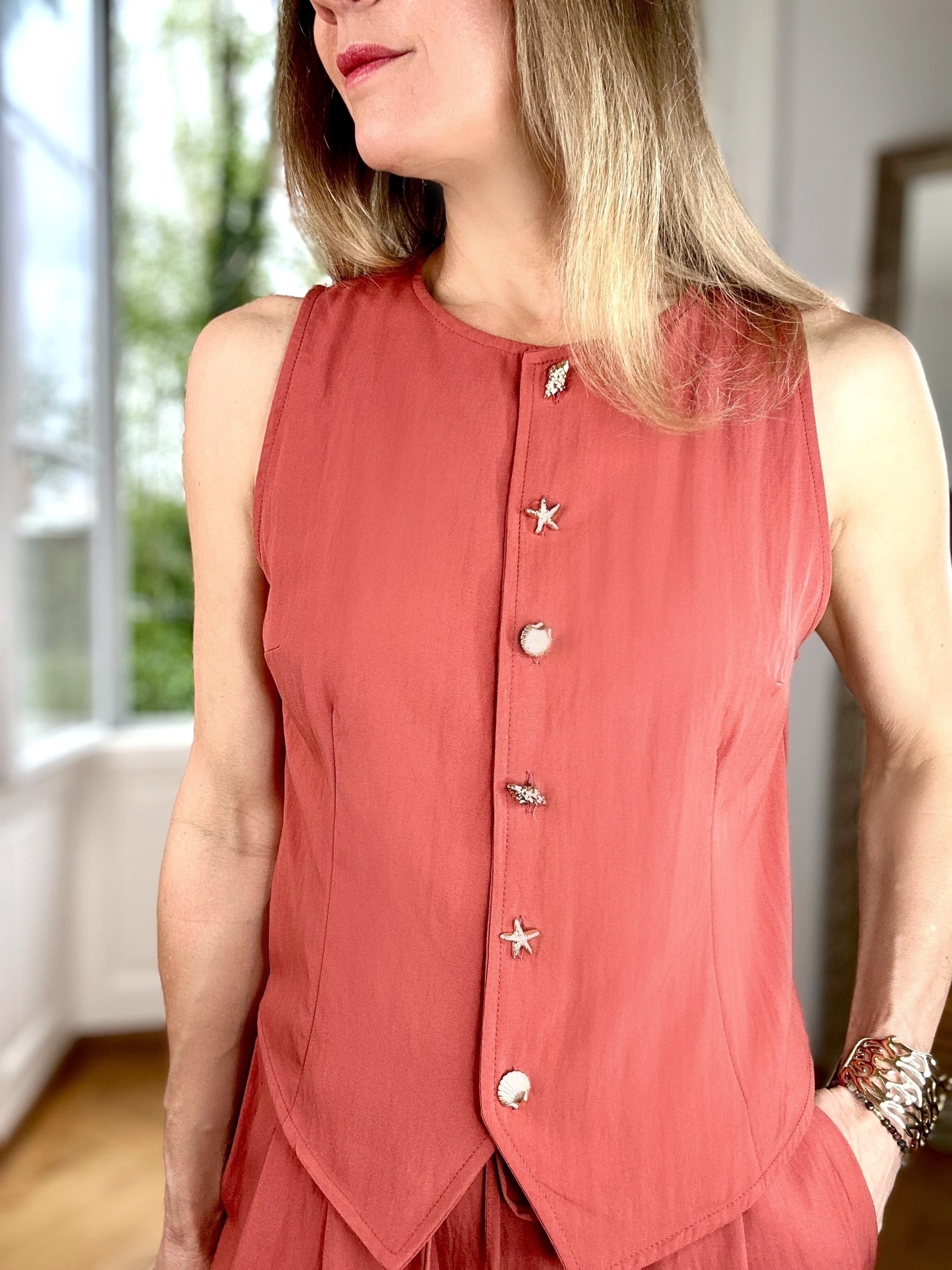 Top Coralia terracota