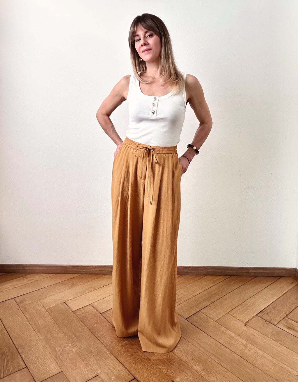 Top Sable blanc