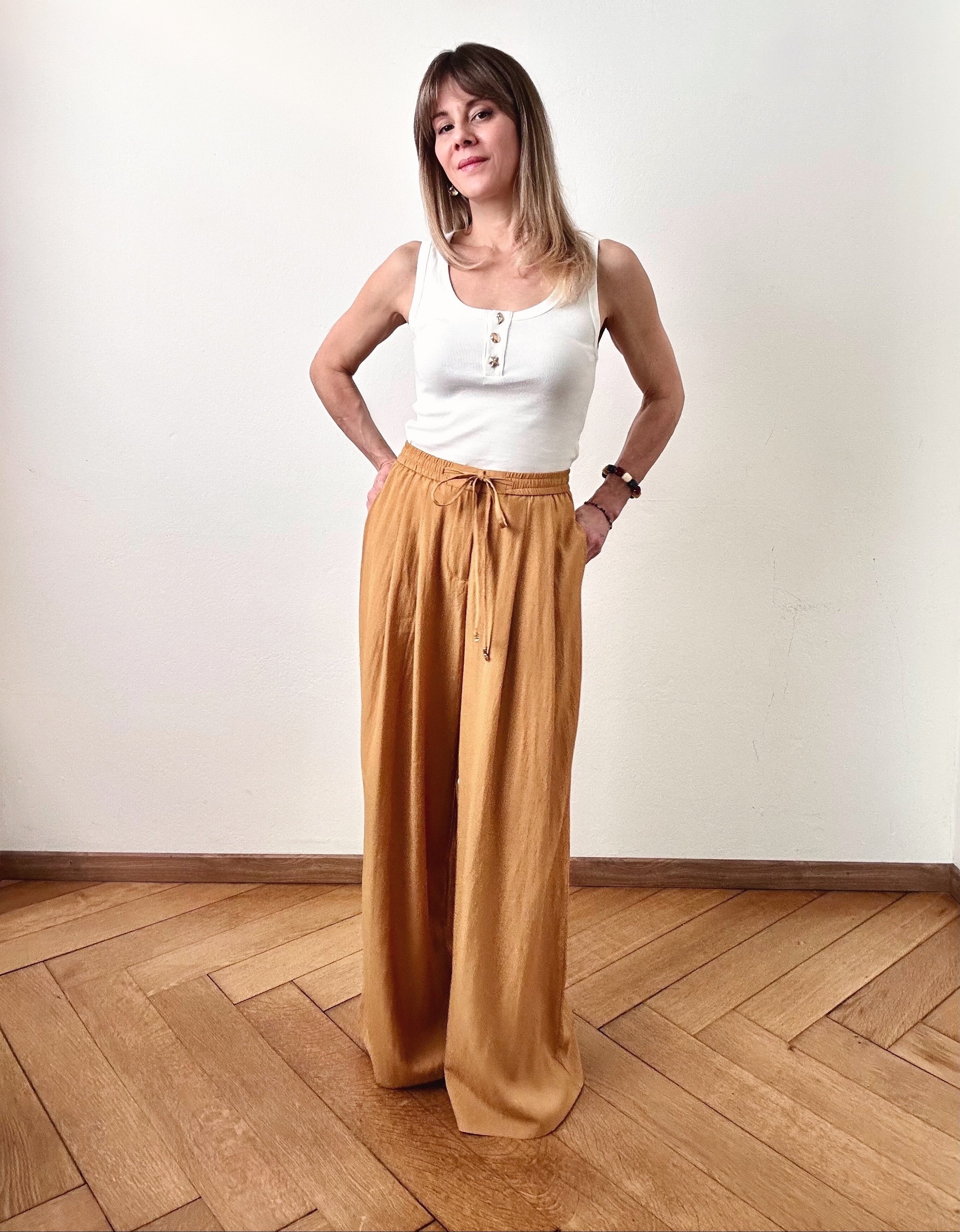 Top Sable blanc