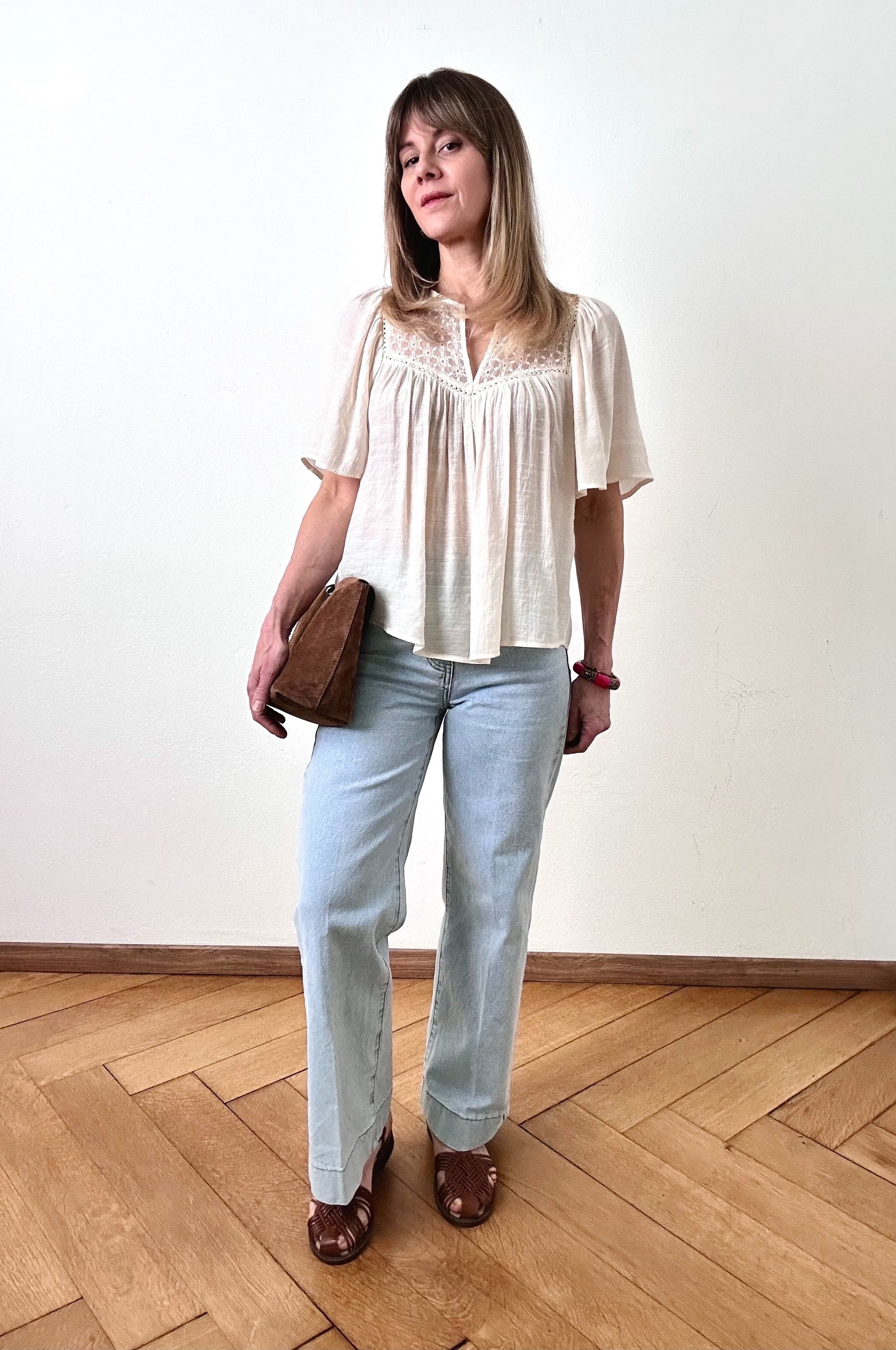Blouse Éline ivoire