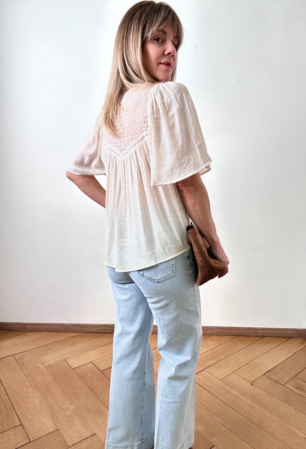 Blouse Éline ivoire