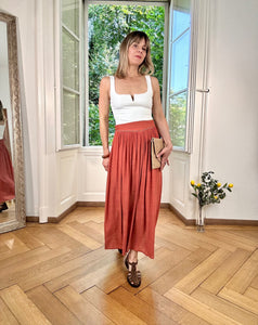 Jupe Star bois de rose