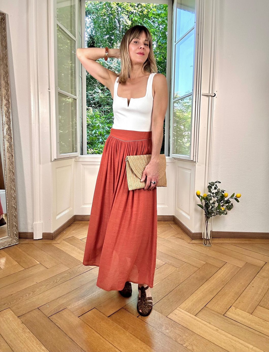 Jupe Star bois de rose
